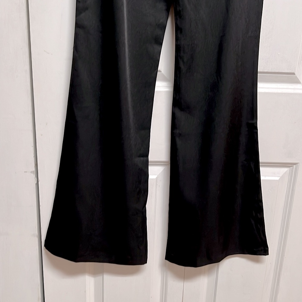 Mesh U.S.A Black 2 Pocket Low Rise Flare Belt and Pants Size S NWT - Picture 6 of 7